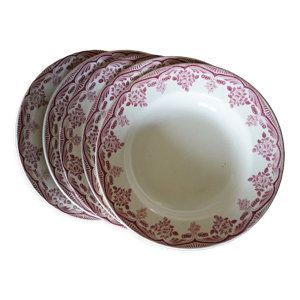 5 assiettes creuses anciennes