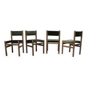 Chaises en pin & velours