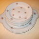 Vintage blue Hamage dessert service