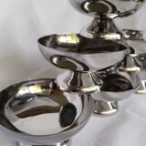 Coffret de 6 coupes à glace sur pied bas