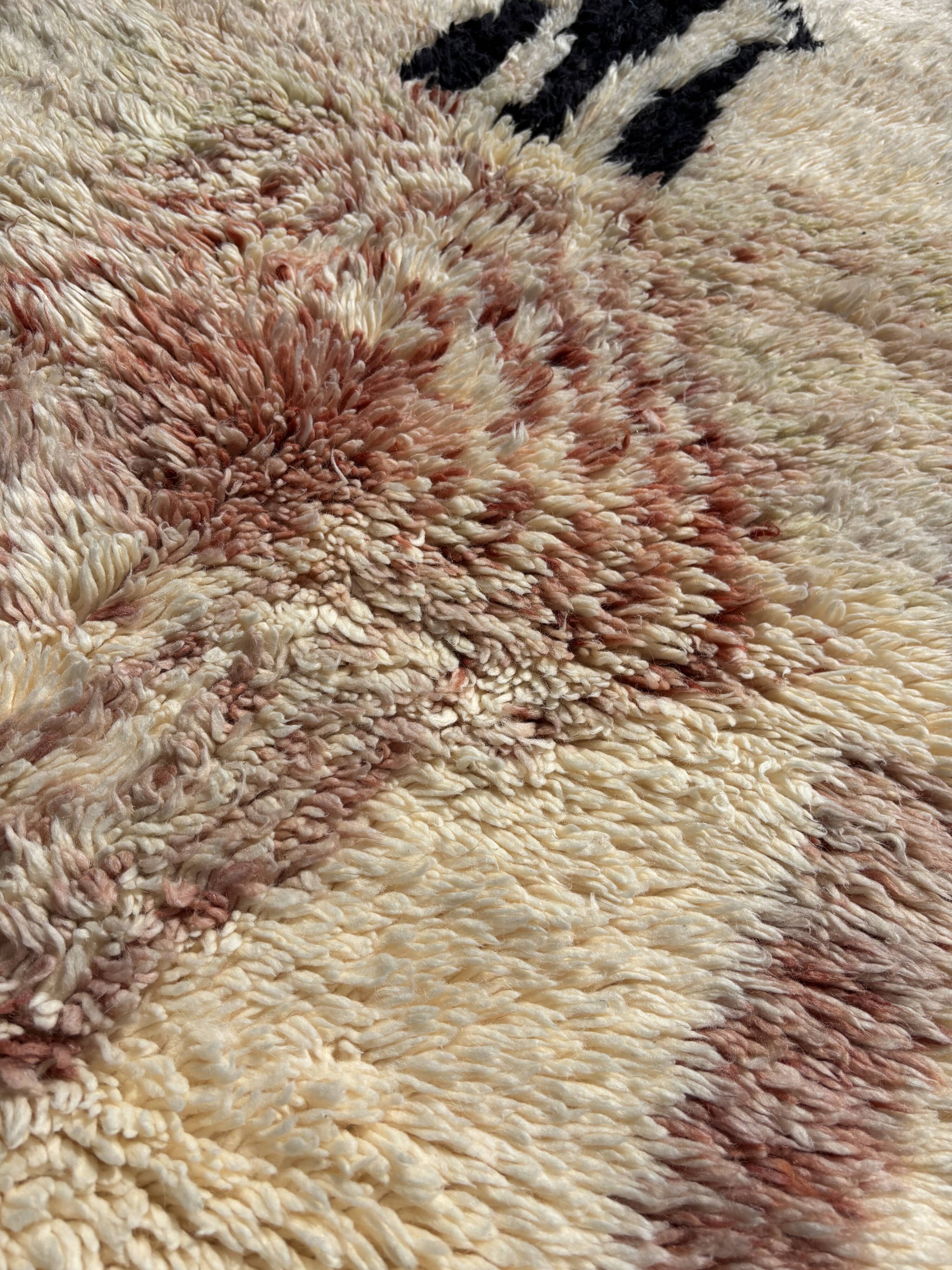 Moroccan Berber rug Mrirt in wool 130x180 cm
