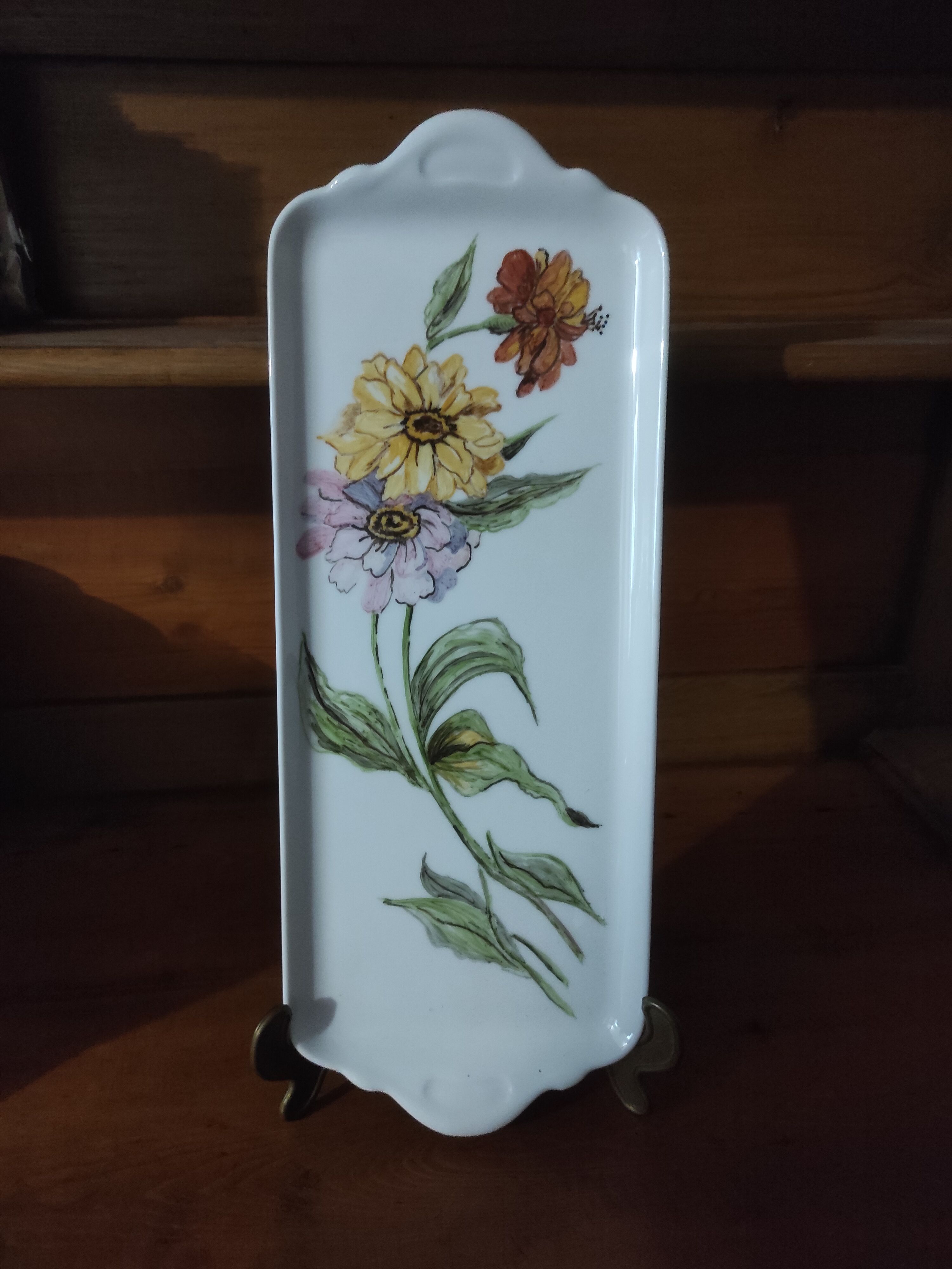 Dish cake decoration flowers