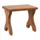 Sculptural hand-carved oak wooden stool, France, ca. 1900