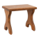 Sculptural hand-carved oak wooden stool, France, ca. 1900