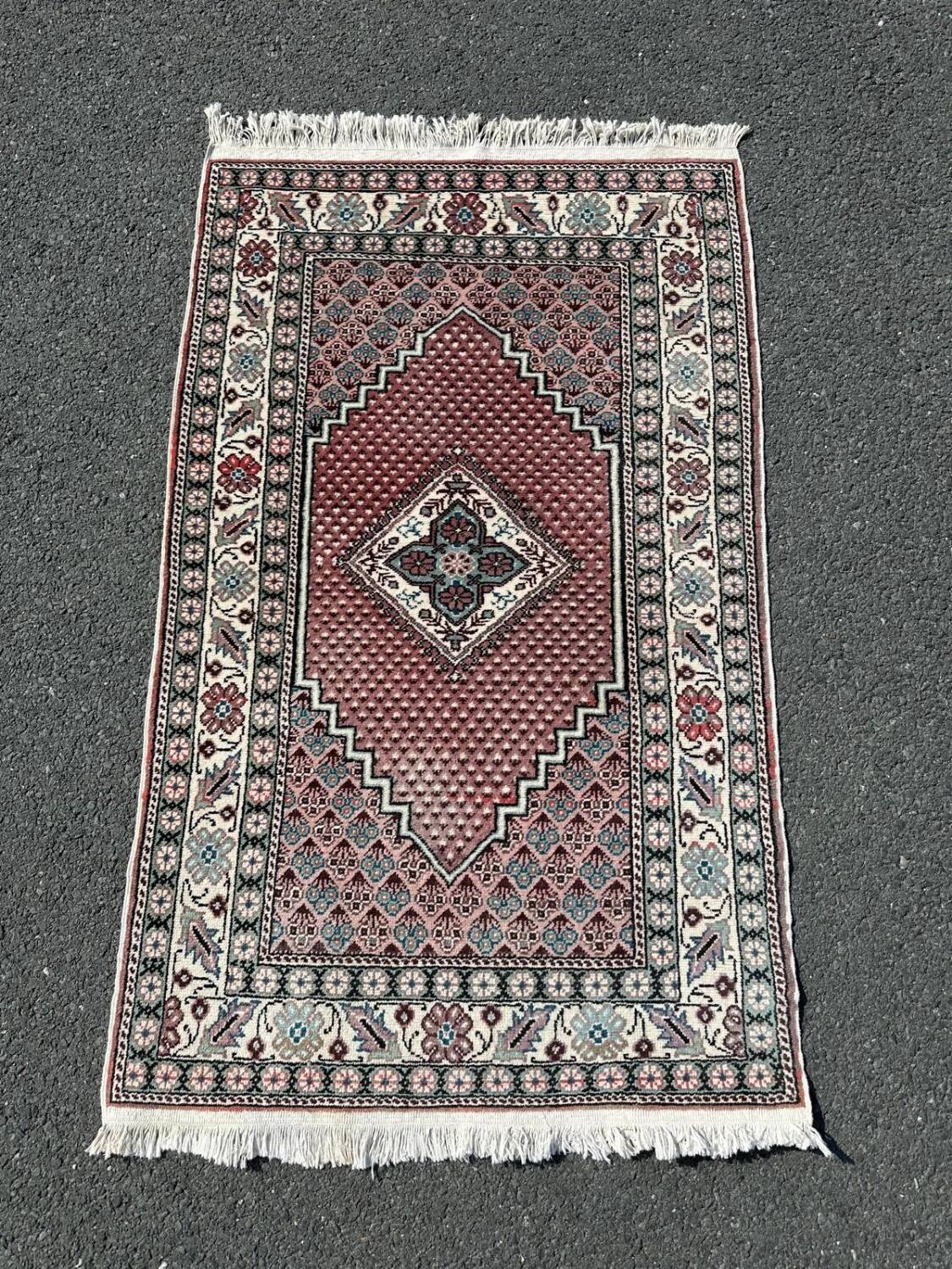 Handmade pink Turkish rug