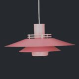 Great pink restored Danish ceiling lamp *** Danish design *** unique *** Denmark 1970's