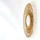 Oval wicker mirror, 60x50cm