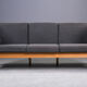 Tsm Mobelfabrik , Three-seater oak stretcher sofa