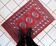 Vintage afghan Ersari handmade carpet 62cm x 88cm 1970s