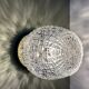 Vintage glass globe wall or ceiling light with diamond point.