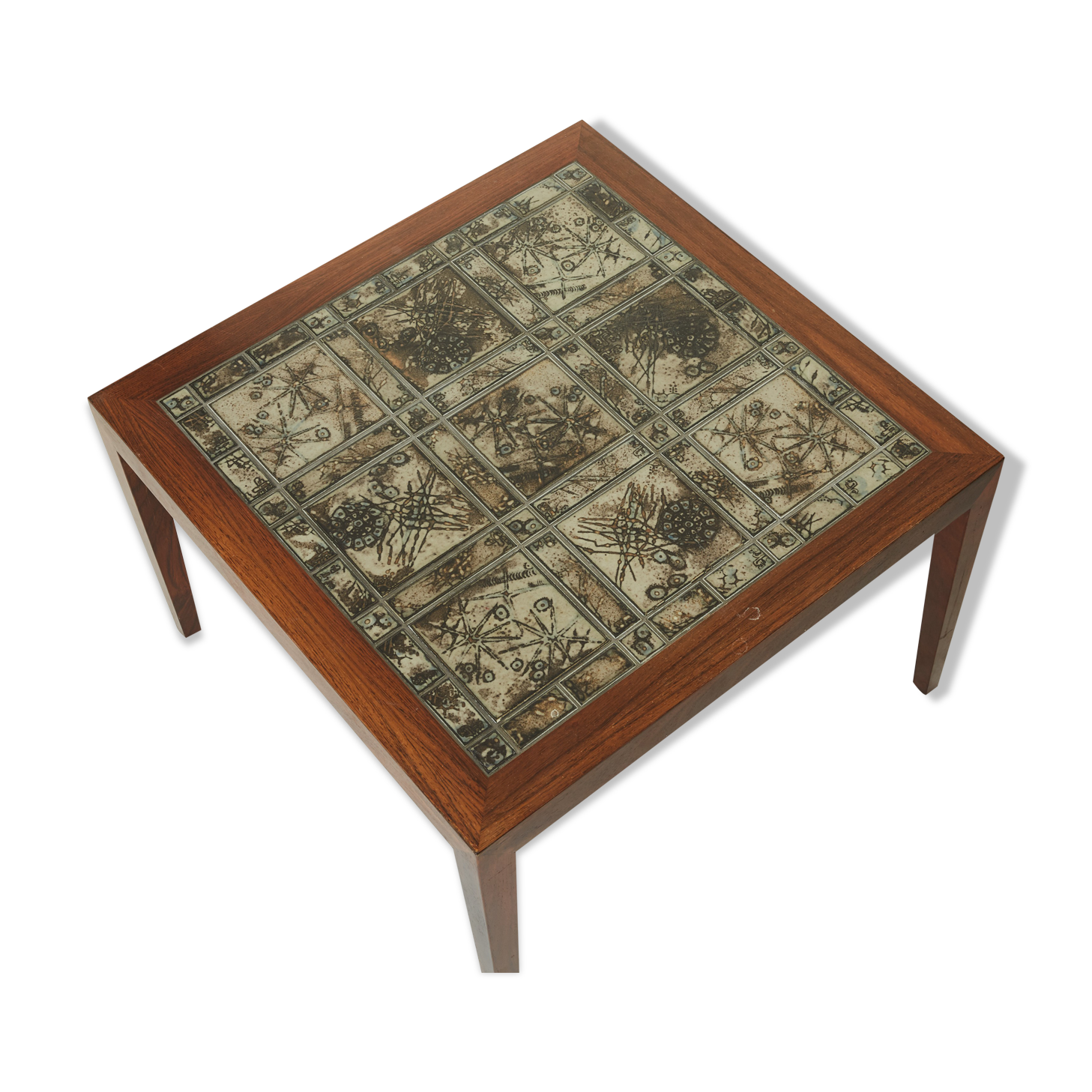Square tile coffee table