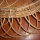 Vintage wicker mirror