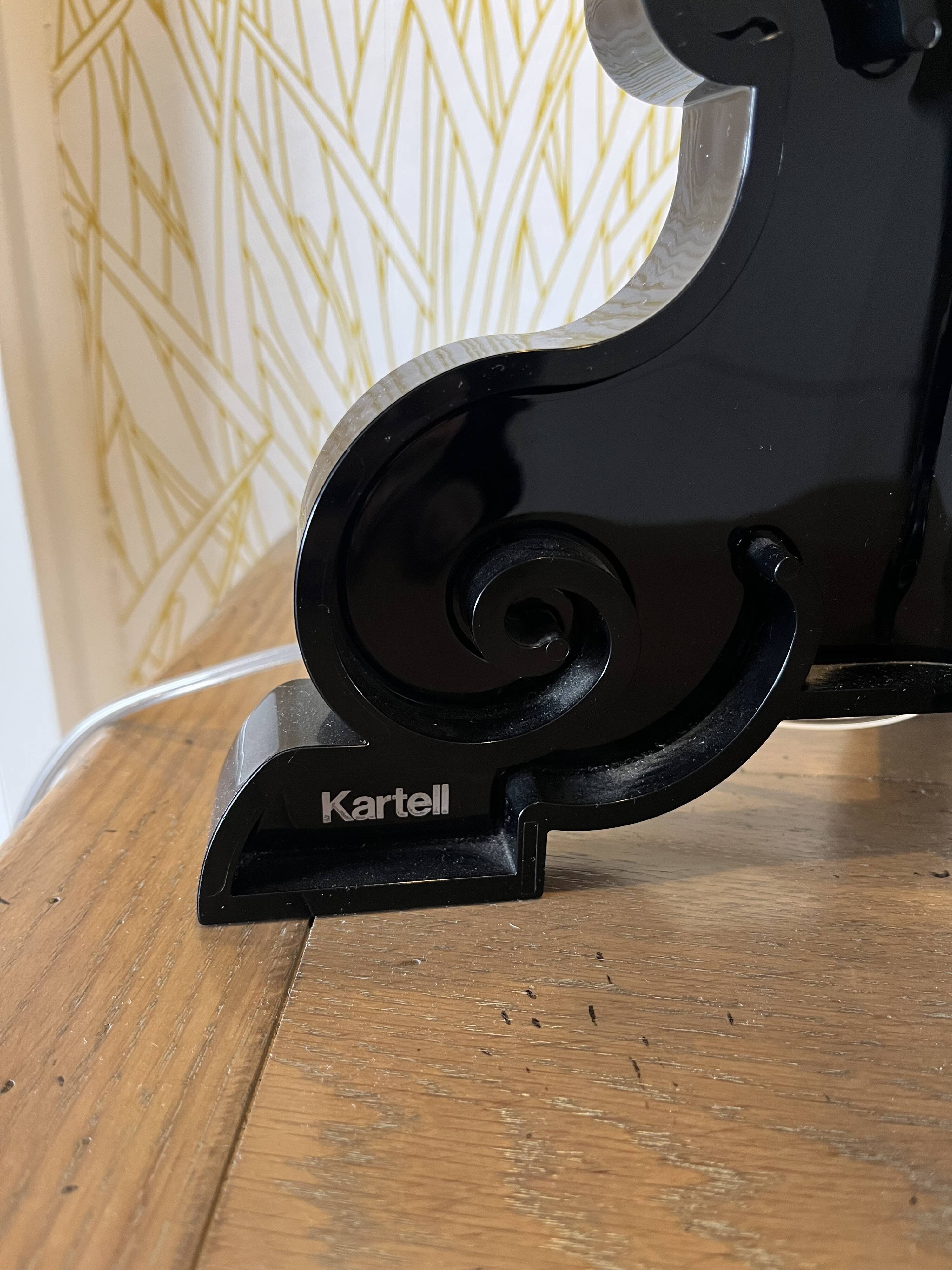 Kartell bourgie black lamp