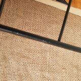 Vintage black metal wire magazine holder