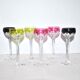 Saint-Louis Bristol Joseph overlay red crystal decanter and 6 liqueur glasses