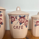 Spice jars Digoin Sarreguemines May model
