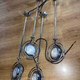 4 adjustable chrome Mole Richardson spotlights