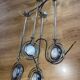 4 adjustable chrome Mole Richardson spotlights