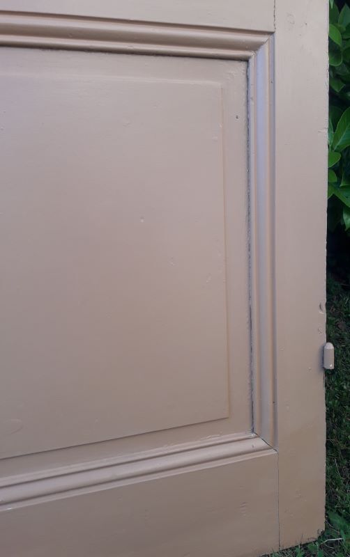 Communication door 199x82,8cm old molded