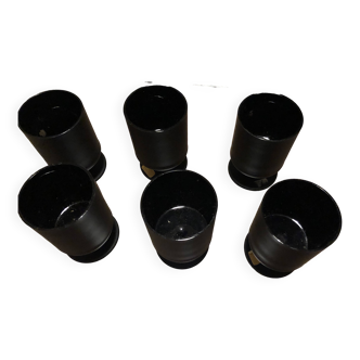 6 black glasses (Broadway Dept. Store)