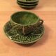 Ceramic cabbage tea set 4 cups teapot milk pot