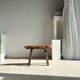 Small organic bench in upcycled Asian teak quadripod - Sungai