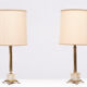 Two Classic Colum Table Lamps, 1960s, France