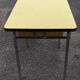 Table formica canary yellow sixties seventies
