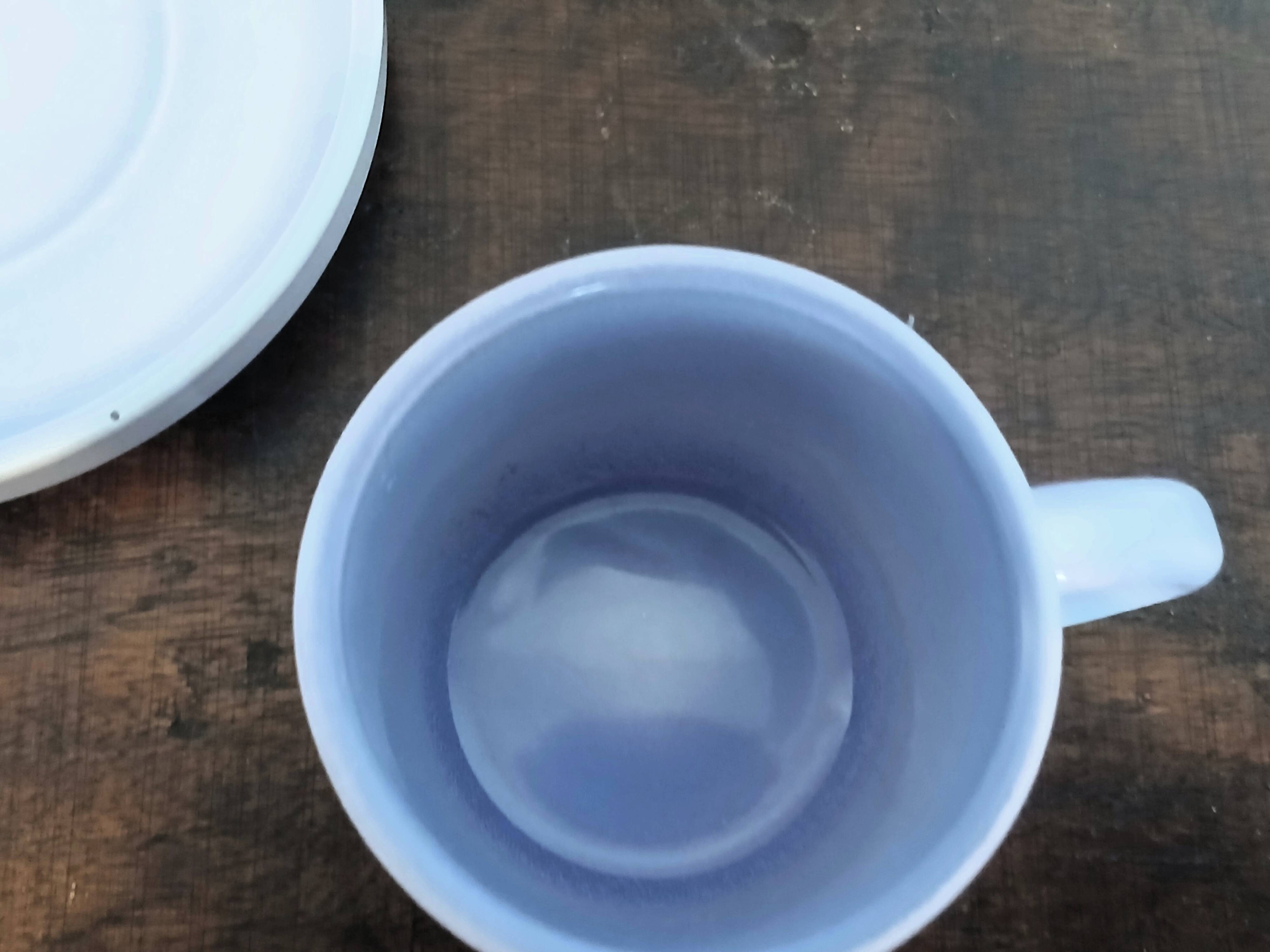 Service à café vintage faïence Salins-les-Bains peint main 4 personnes