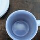 Service à café vintage faïence Salins-les-Bains peint main 4 personnes
