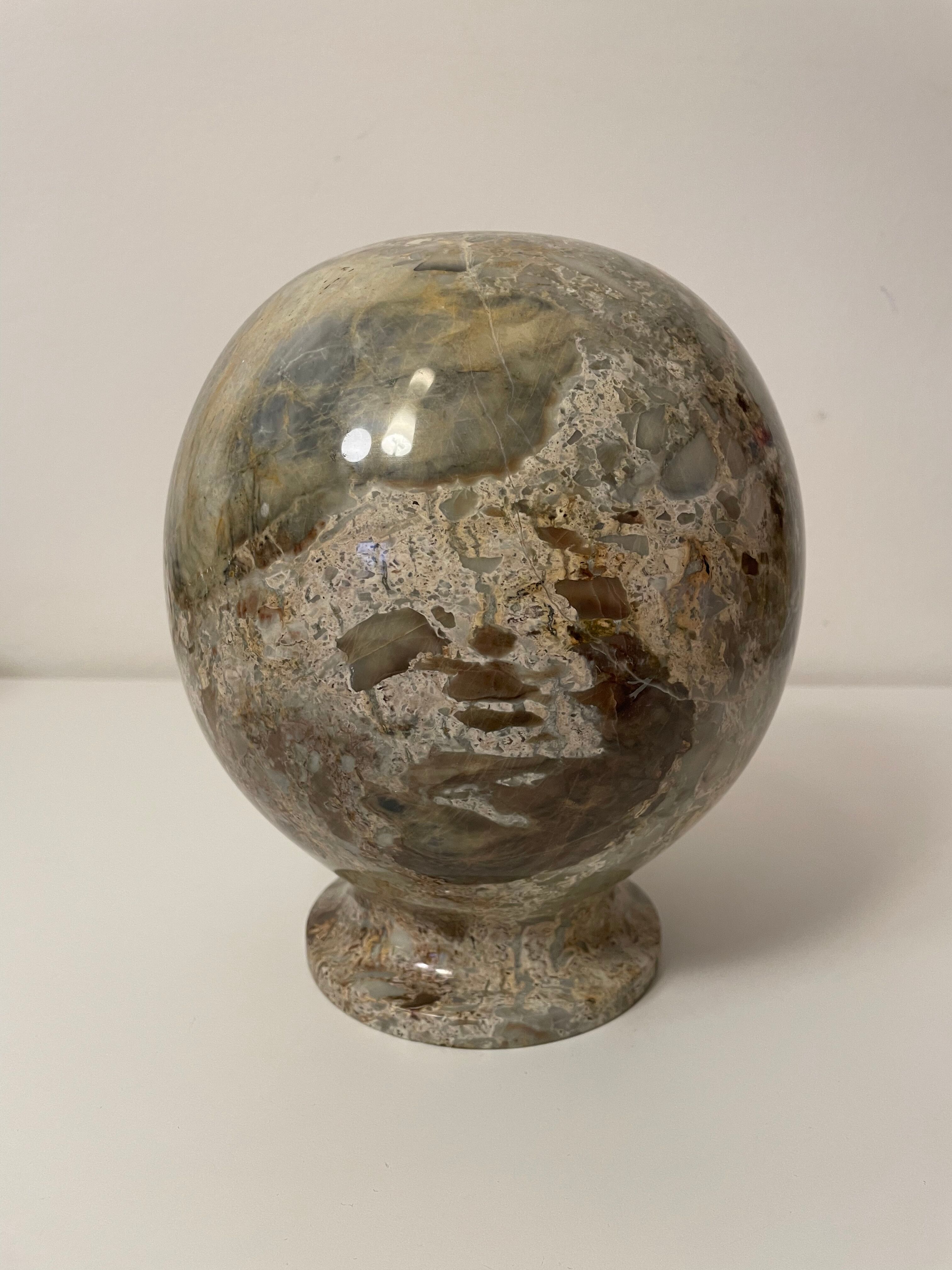 Marble ball vase