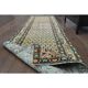 Tapis coureur vintage turc Oushak fait à la main en laine et coton orange 82x311