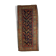Old caucasian carpet gendje handmade 106cm x 222cm 1880s, 1b519