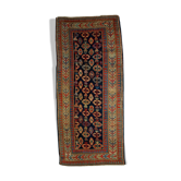 Old caucasian carpet gendje handmade 106cm x 222cm 1880s, 1b519