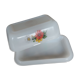 White glass butter maker