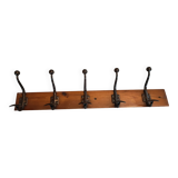Old coat rack with 5 hooks