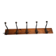 Old coat rack with 5 hooks
