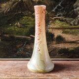 Legras enamelled glass soliflore vase