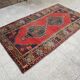 Vintage handmade Turkish rug 130x228 cm
