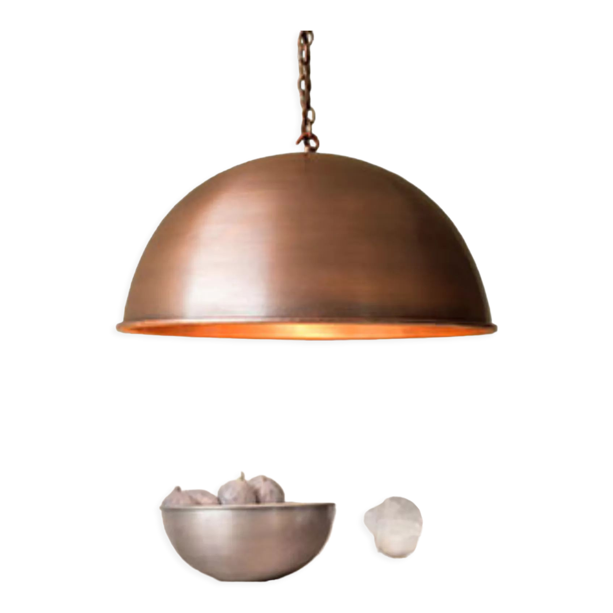 Handmade copper suspension