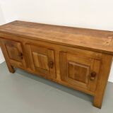 1950s Brutalist Sideboard in Solid Elm