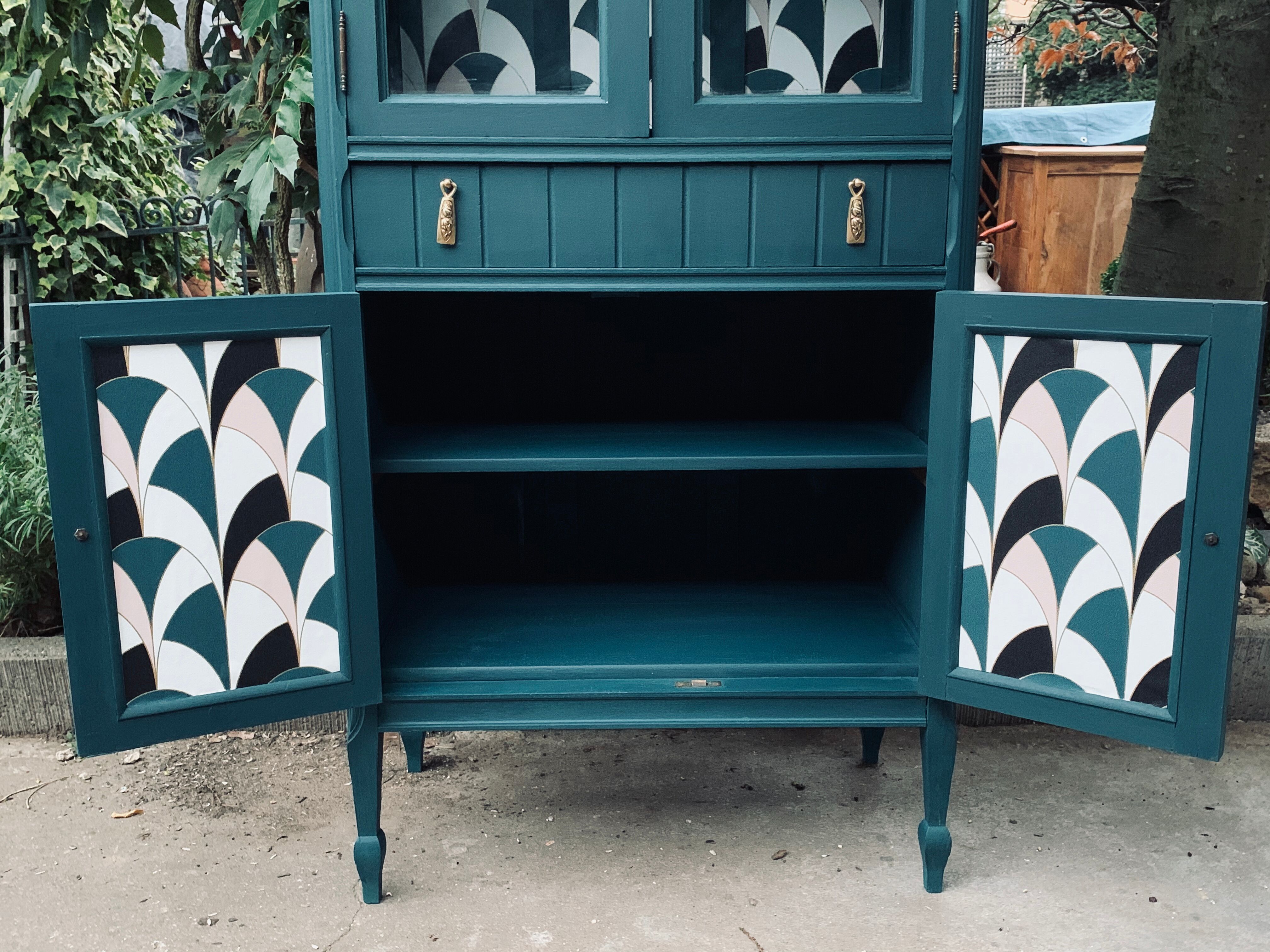 Art deco glass buffet