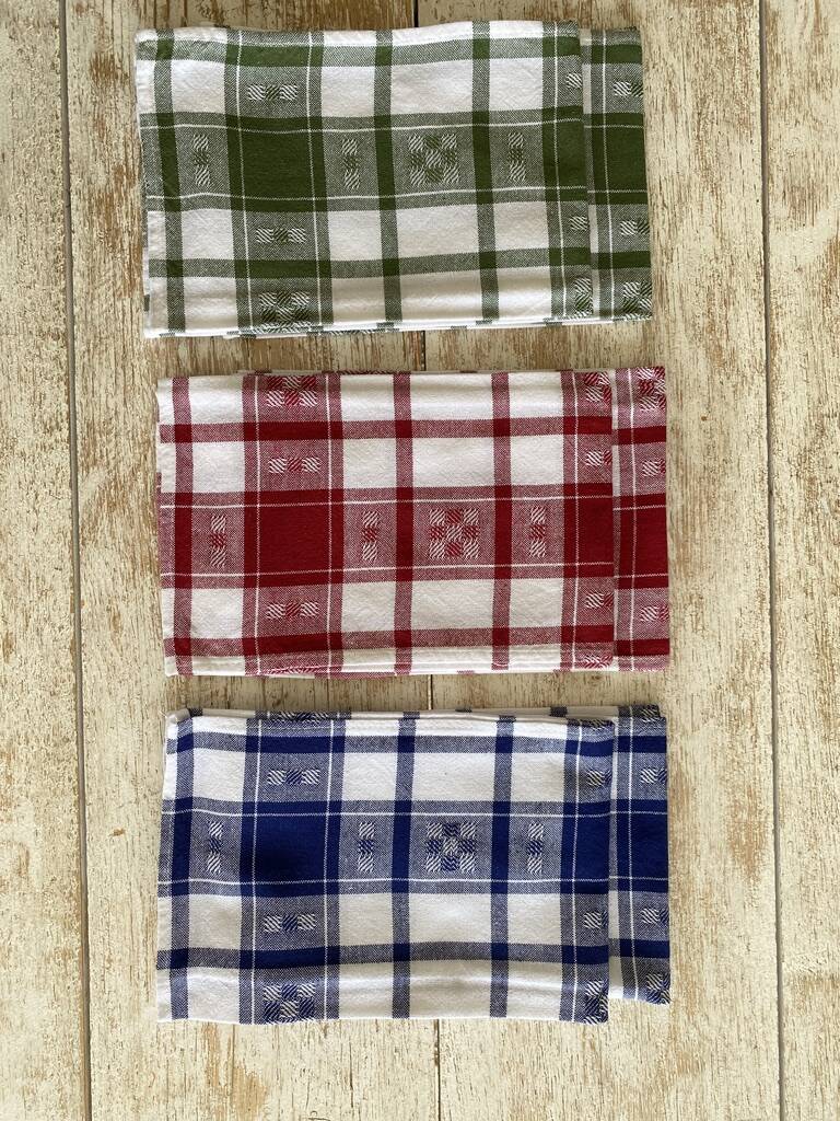 6 large napkins - Boarding school style - cotton: 50x50 cm