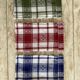 6 large napkins - Boarding school style - cotton: 50x50 cm