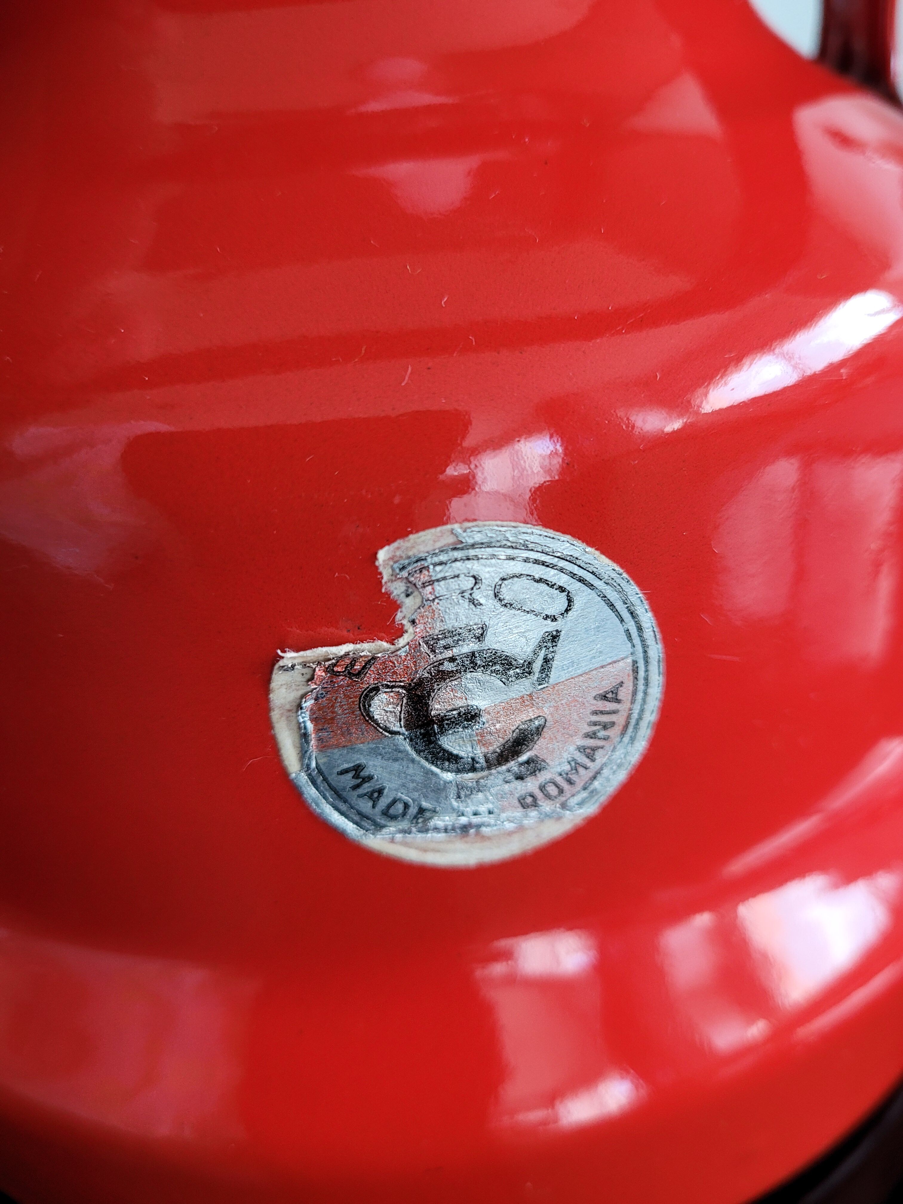 Large enamelled teapot