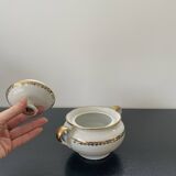 Limoges porcelain teapot and sugar bowl