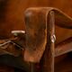 Hungarian calf leather lounge chair