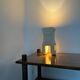 Stone lamp sculpture by the sculptor Albert TORMOS.