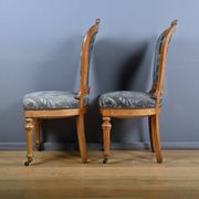 Paire de chaises en chêne, style Louis-Philippe, milieu XXème