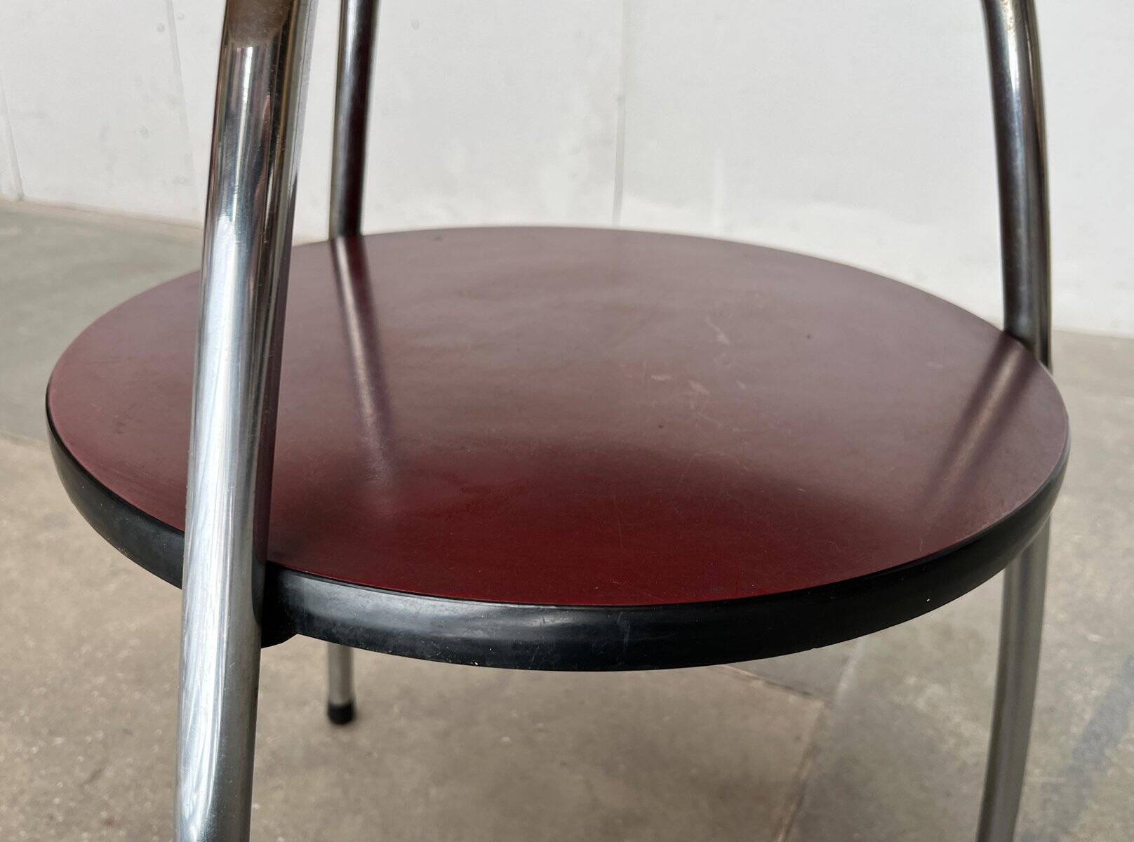 Mid-century German tubular steel table by Mauser Werke Waldeck.